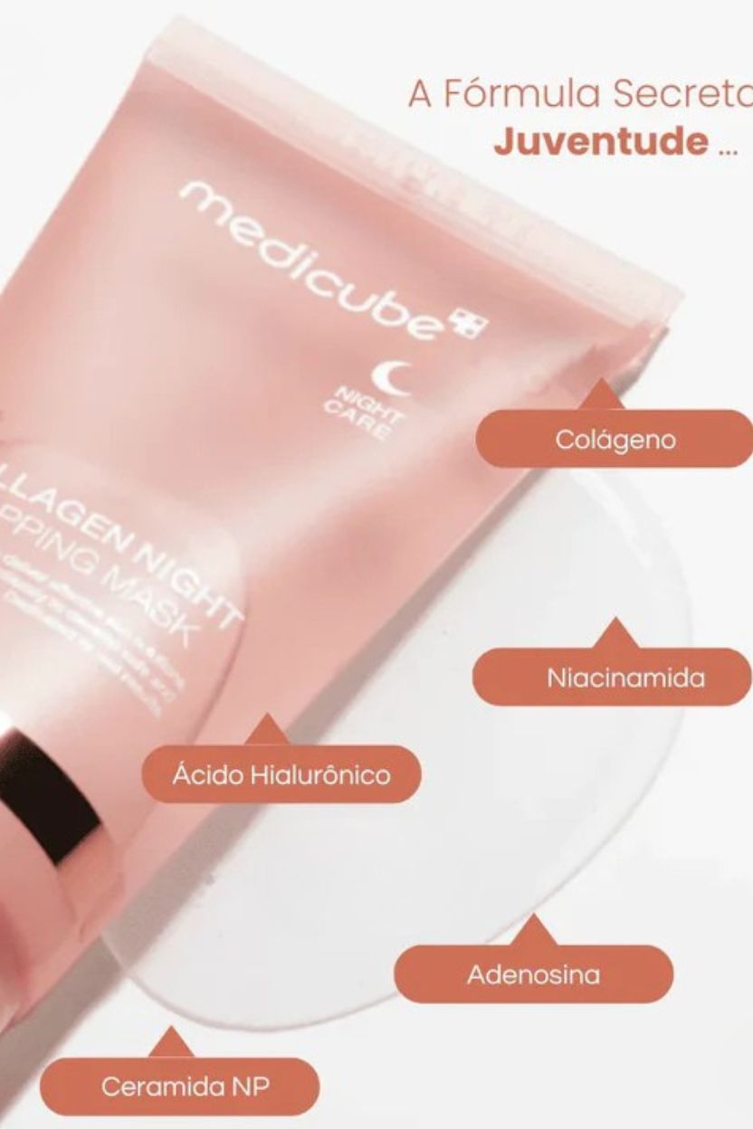 MEDICUBE COLLAGEN SLEEP MASK Máscara Facial Noturna com Ação Envolvente