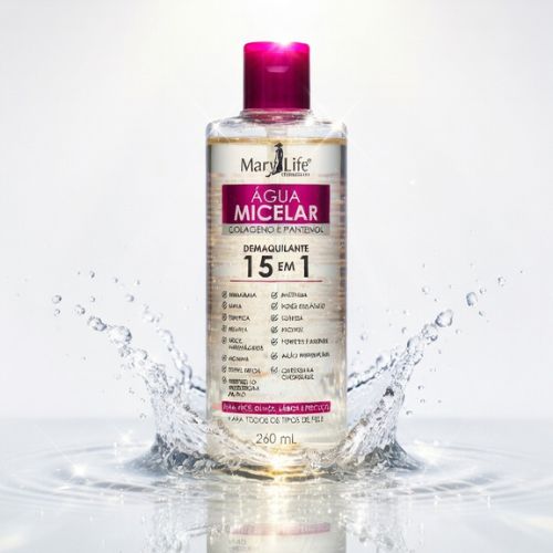 Água Micelar Collagen & Panthenol – Demaquilante Regenerador