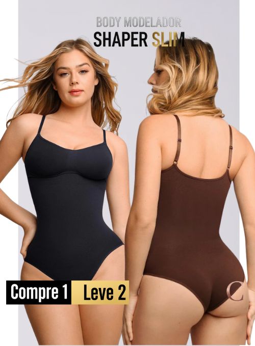 Body Modelador - Shaper Slim - Compre 1 Leve 2